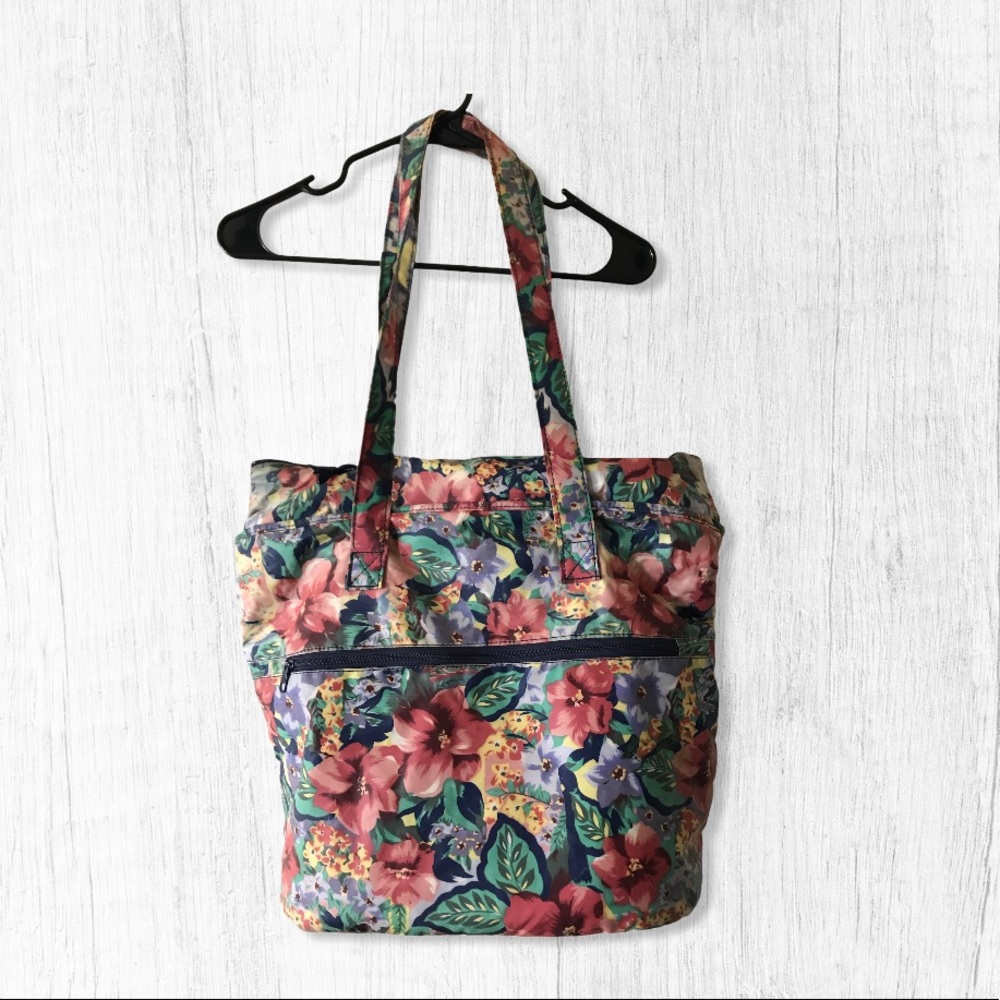 Vintage Babies Alley Floral Diaper Tote